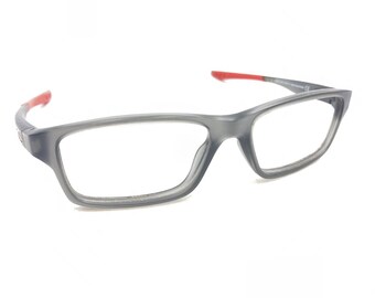 Oakley Crosslink XS OY8002-0349 Satin Grey Red XS Eyeglasses Frames 49-14 122
