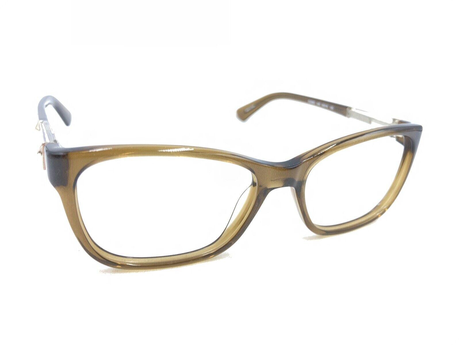 Guess GU2561 045 Translucent Brown Rectangle Eyeglasses Frames 50-15 135 Fashion