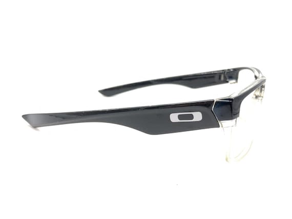 Oakley Black Clear Large Wrap Rectangle Sunglasse… - image 4