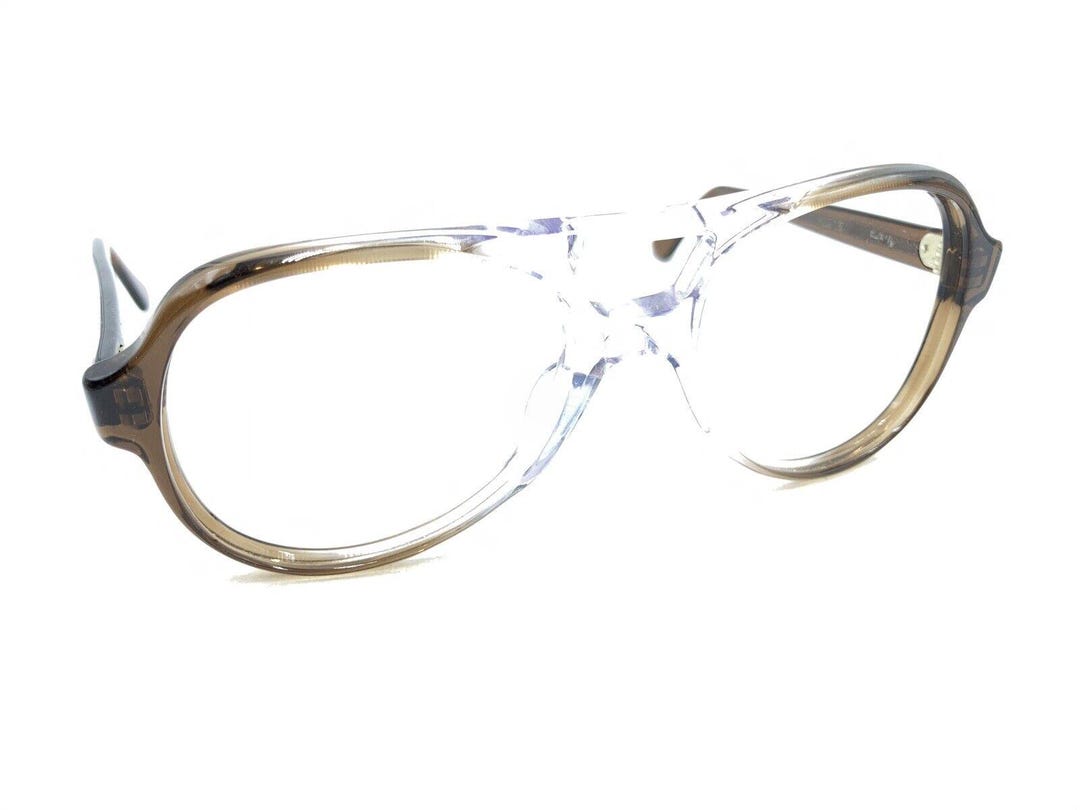 Titmus Vintage Brown Clear Aviator Eyeglasses Frames 58-18  display picture 2