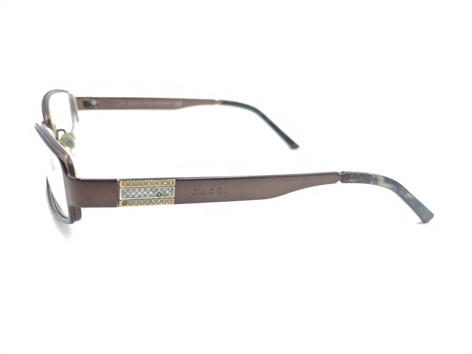 GUCCI GG 2769/STRASS NDE BROWN GUNMETAL AUTHENTIC FRAMES EYEGLASSES 51-17... Gucci GG 2769/strass NDE Brown Metal Rectangle Eyeglasses  main image 2