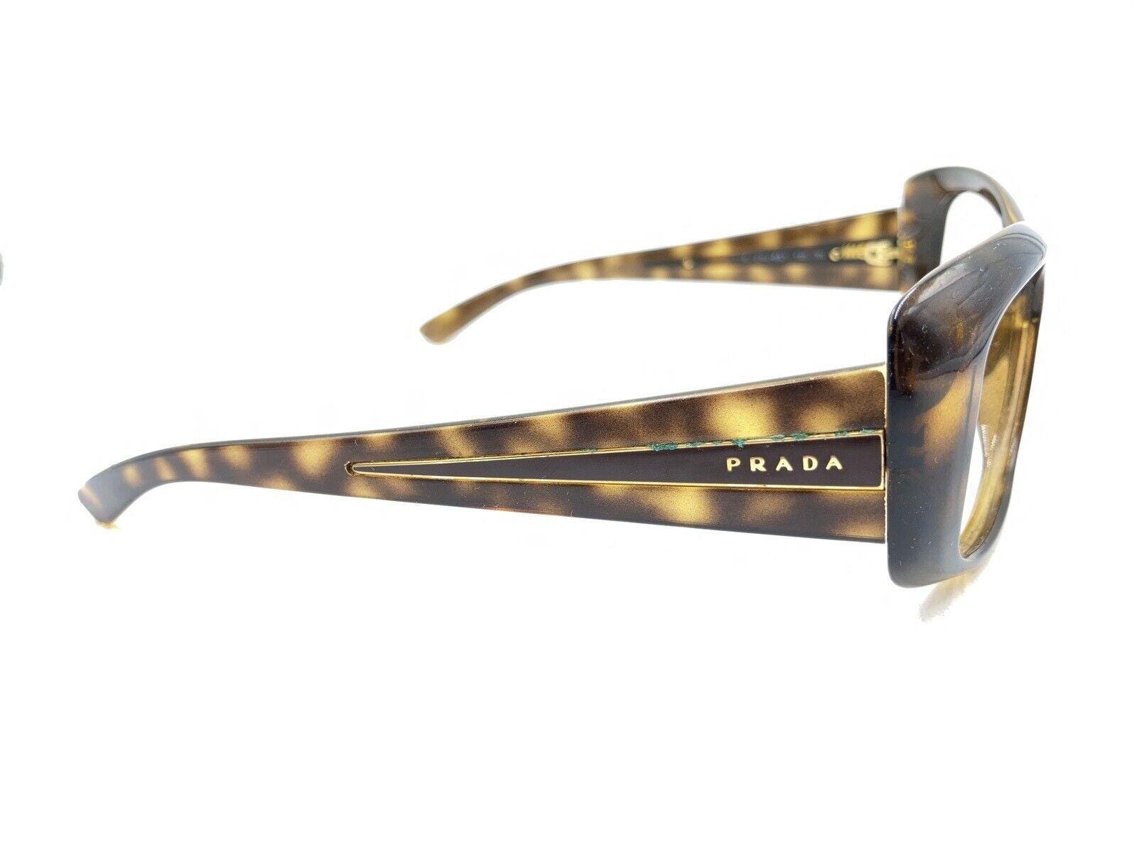 Prada SPR 16L 2AU-6S1 Tortoise Triangle Logo Plate Sunglasses Frame Italy 57mm Prada SPR 2AU-6S1 Tortoise Brown Sunglasses Frames 57-16 135  main image 3