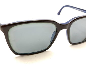 Giorgio Armani 2516 Black Eyeglasses With Blue Lenses / NEW Y2K