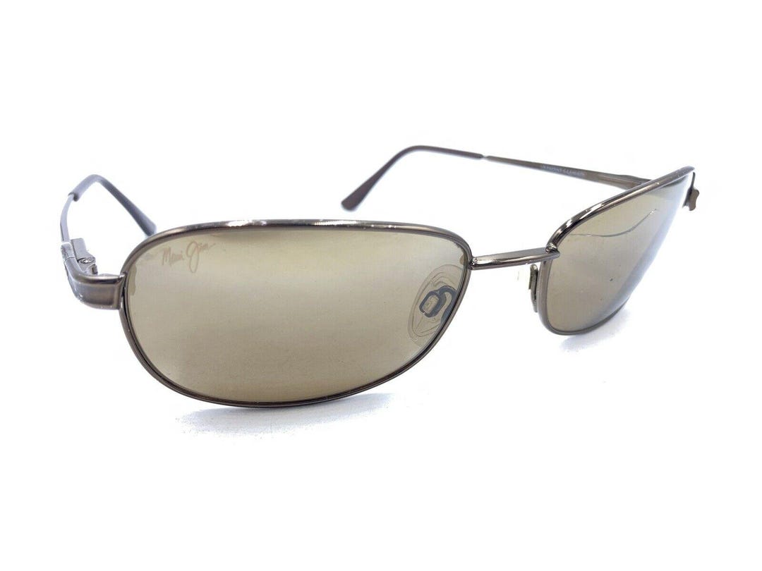 Maui Jim MJ-131-19 Brown Copper Metal Rectangle Sunglasses Frames Men ...