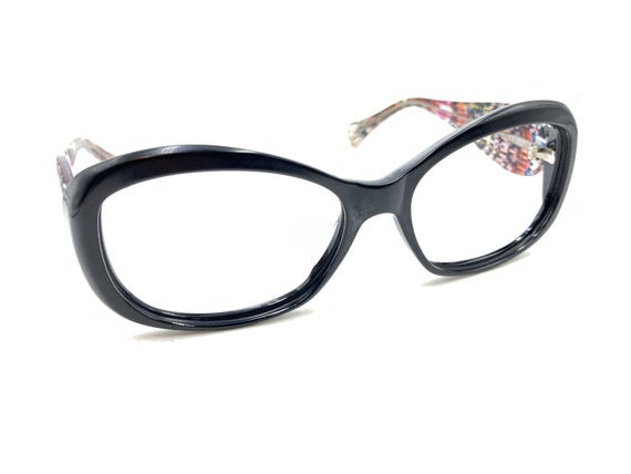 Jean Lafont Paris‎ Cat Eye Sunglasses, Classic Black Frame, Luxury Eyewear Jean Lafont Black Rhinestone Cateye Eyeglasses, 1960s For  main image 4