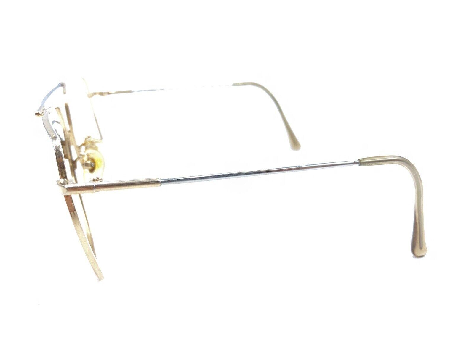 Tura Vintage Mod 870 Gold Square Aviator Eyeglasses Frames 