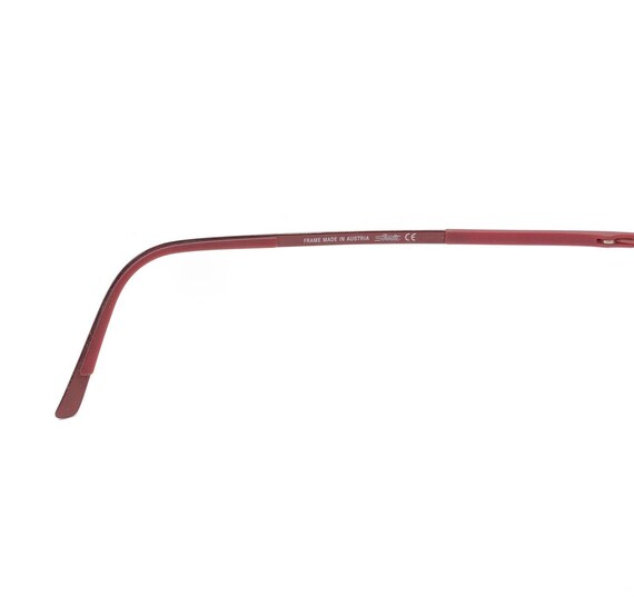Silhouette 5416 40 6057 Titanium Red Rimless Eyeglasses  display picture 1