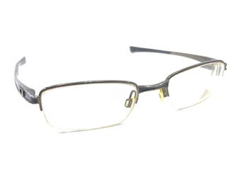 Oakley Caliper OX3097-0448 Pewter Black Half Rim Eyeglasses Frames 48-19 135