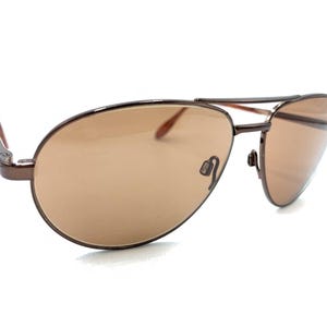 Serengeti Apogee 6684 2000 Brown Aviator Sunglasses Brown Lens Japan Men Women image 1