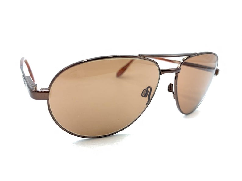 Serengeti Apogee 6684 2000 Brown Aviator Sunglasses Brown Lens Japan Men Women image 1