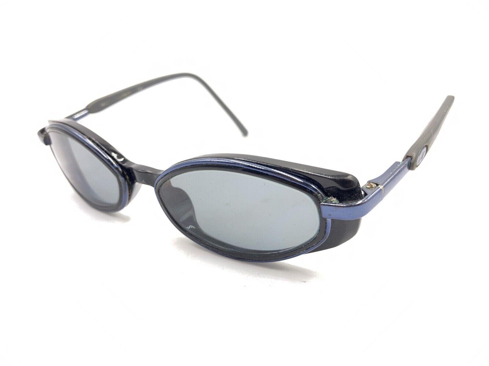 Maui Jim MJ-124-02 Blue Black Gray Oval Sunglasses Frames  display picture 2