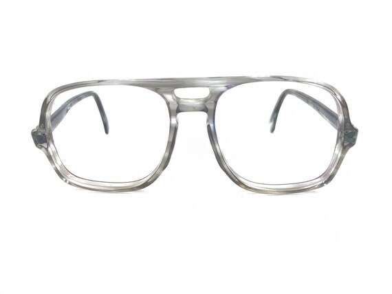 Liberty Vintage Translucent Gray Square Eyeglasse… - image 6