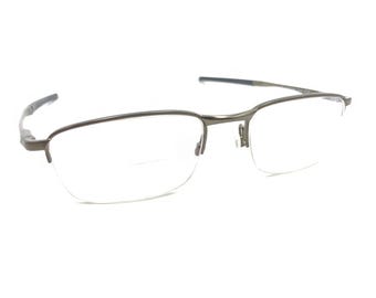 Oakley Barrelhouse 0.5 OX3174-0253 Pewter Half Rim Eyeglasses Frames 53-18 139