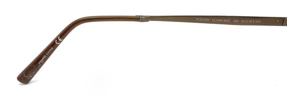 Flexon Clark 600 210 Copper Rectangle Eyeglasses … - image 9