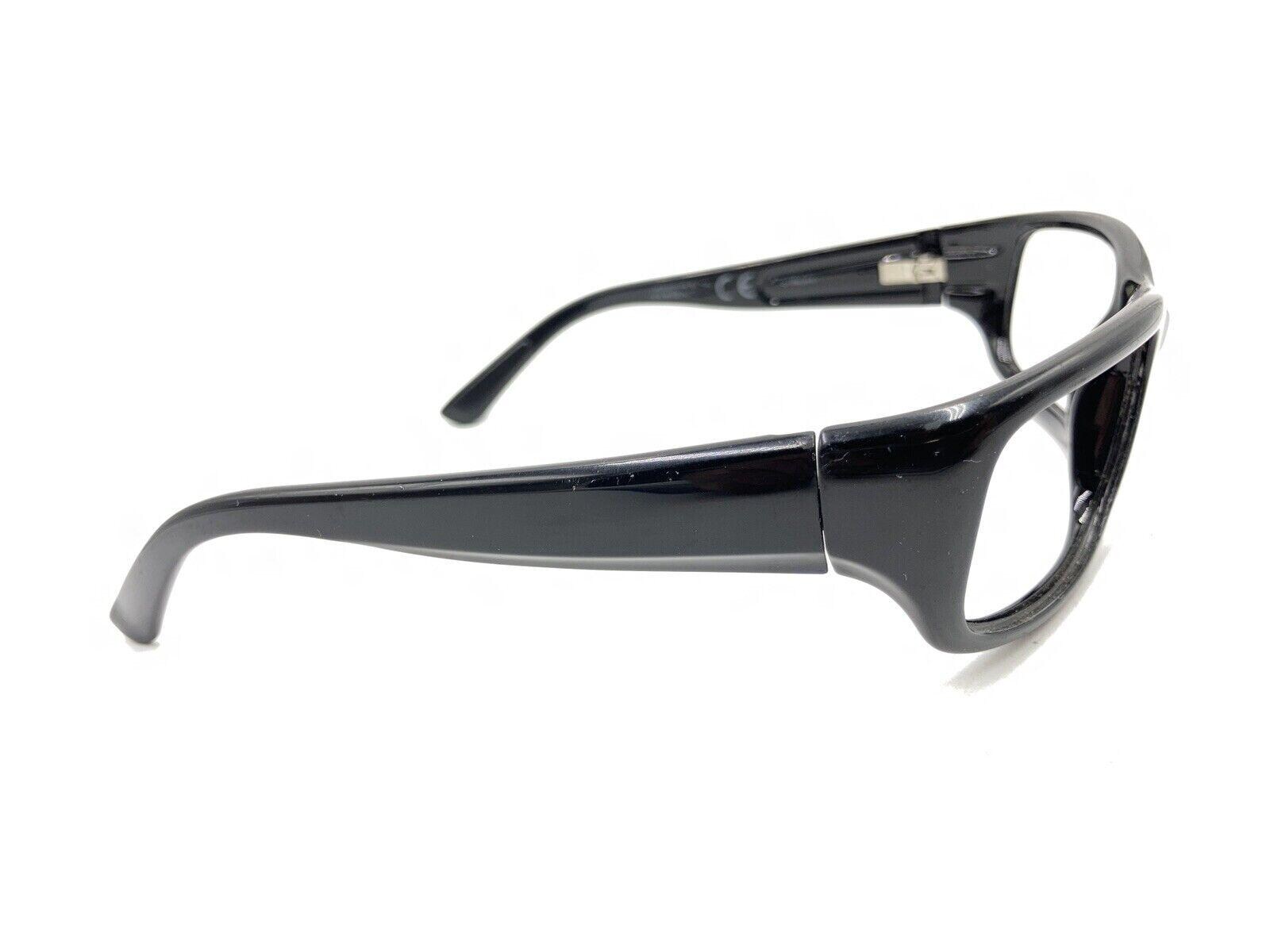 Maui Jim Stingray MJ-103-02 Black Rectangle Wrap Sunglasses 