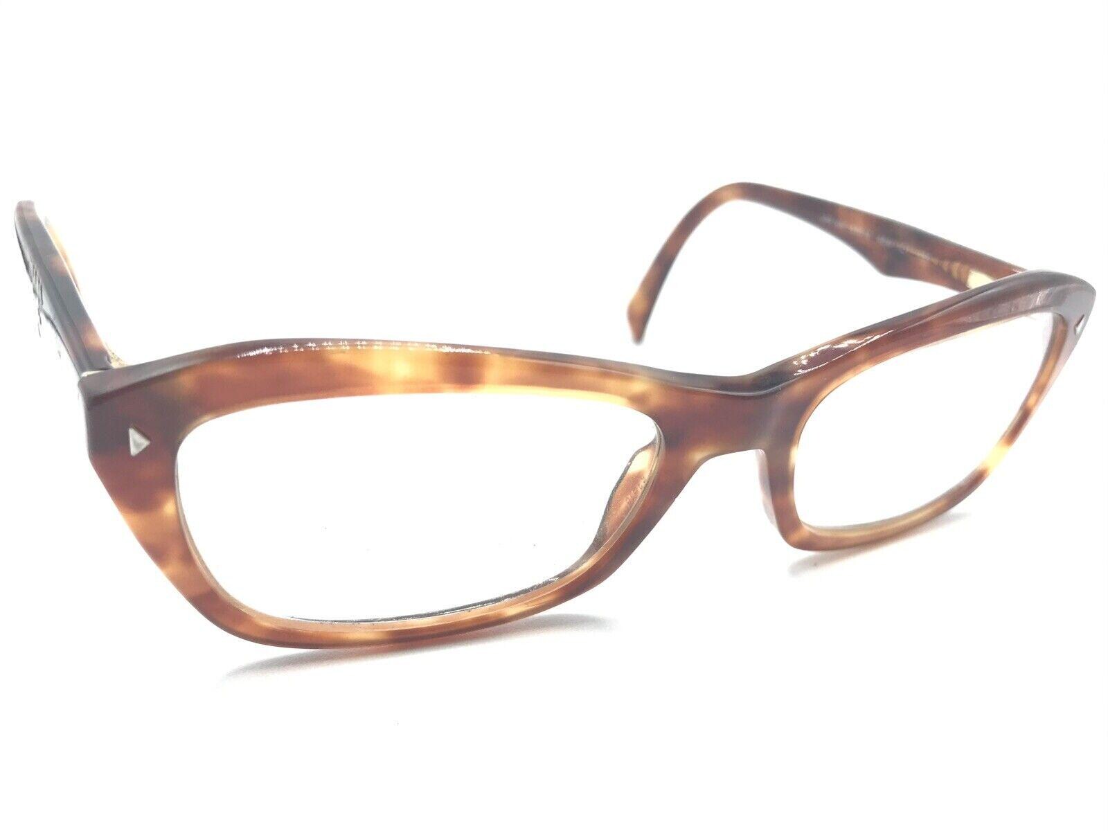 Prada VPR 16N 4BW-1O1 Brown Yellow Tortoise Eyeglasses  display picture 3