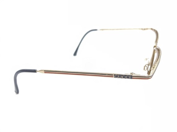 Gucci Vintage GG 2241 77P Gold Half Rim Eyeglasse… - image 4