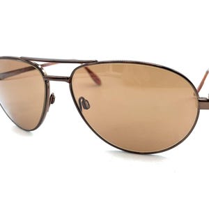 Serengeti Apogee 6684 2000 Brown Aviator Sunglasses Brown Lens Japan Men Women image 8