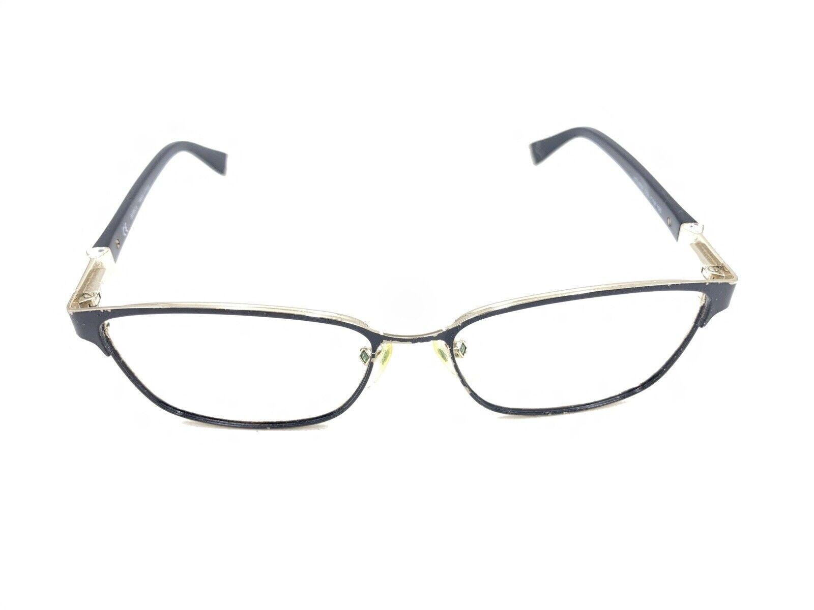 Furla VFU280K Glasses Frames Black Gold Half-Rim 53-15-135 With Case Set Furla VFU280K COL. 0304 Black Gold Eyeglasses Frames 53-15  main image 4