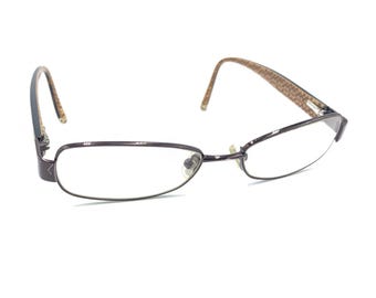Coach Caden Tortoise Brown Metal Rectangular Eyeglasses Frames 50-16 135 Women