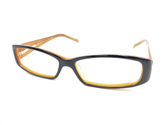 Prada VPR 10H 2BX-1O1 Black Silver Orange Eyeglas… - image 8