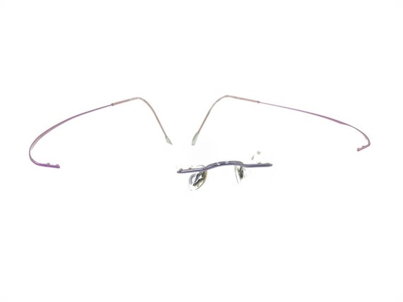 Silhouette 5515 70 3540 Titanium Purple Rimless E… - image 1