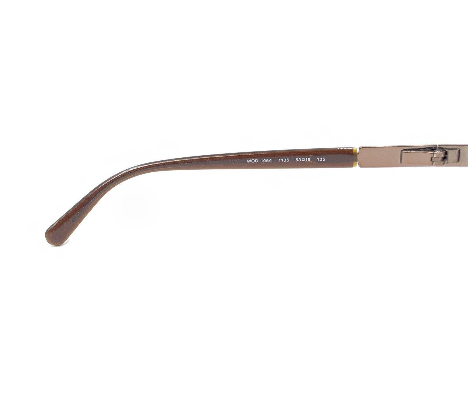 Versace MOD 1064 1136 53-16 135 Sunglasses Glasses Frames Italy Bronze Versace 1064 1136 Bronze Brown Rectangle Eyeglasses Frames  main image 2