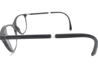 CHANEL CH 3377-H c.1637 Transparent Gray Pearl Eyeglasses Frames Italy 51-17-140 Chanel Eyeglasses 3377-H c.1638 Pearls Glitter Mahogany  main image 2