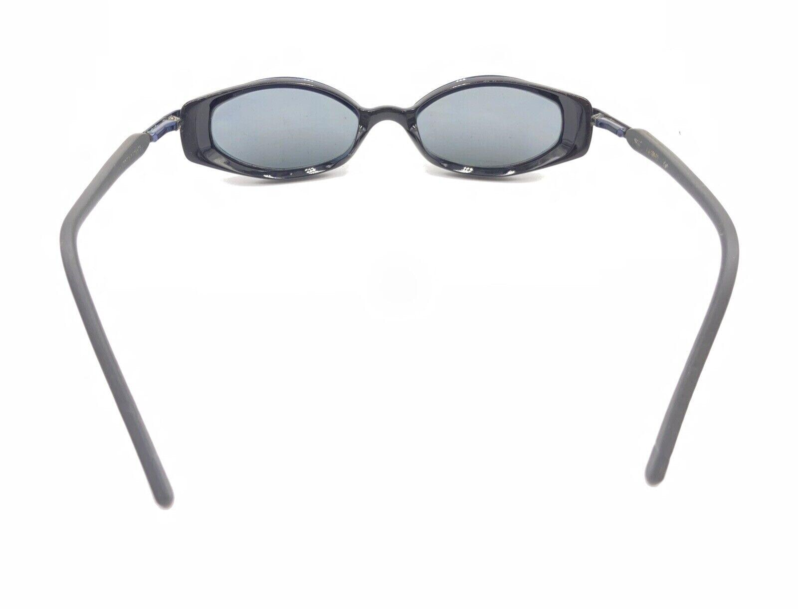 Maui Jim MJ-124-02 Blue Black Gray Oval Sunglasses Frames  display picture 1