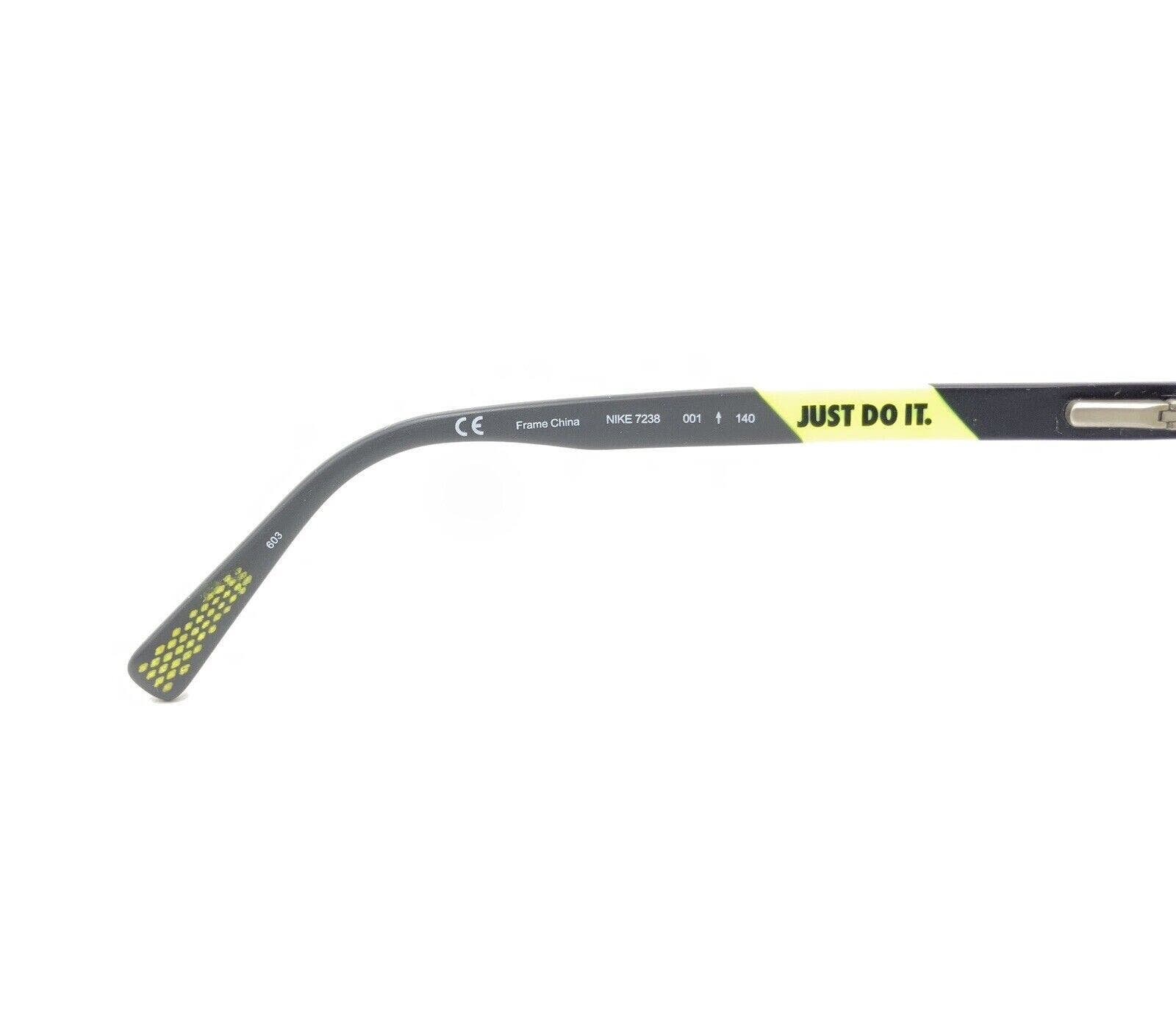 Nike 7238 001 Black Yellow Gray Eyeglasses Frames 52 16 140 Designer Men Women Etsy