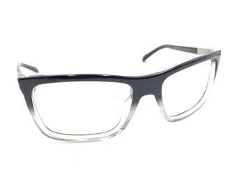 Prada SPR 16O ZXA-3M1 Black Clear Sunglasses Frames 59-17 135 Italy Designer