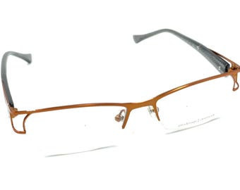 Monturas de gafas con rayas naranjas Prodesign Dinamarca NUEVO 5139 4521 52-16 135 Japón