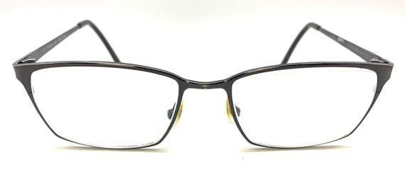 Modo Black Titanium Metal Rectangle Eyeglasses Fr… - image 2