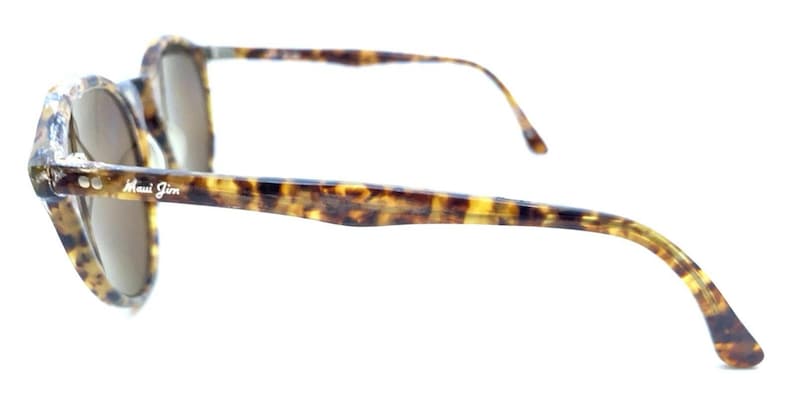 Maui Jim MJ 182 Tortoise Brown Round Sunglasses Brown Lens Japan Designer Unisex image 7