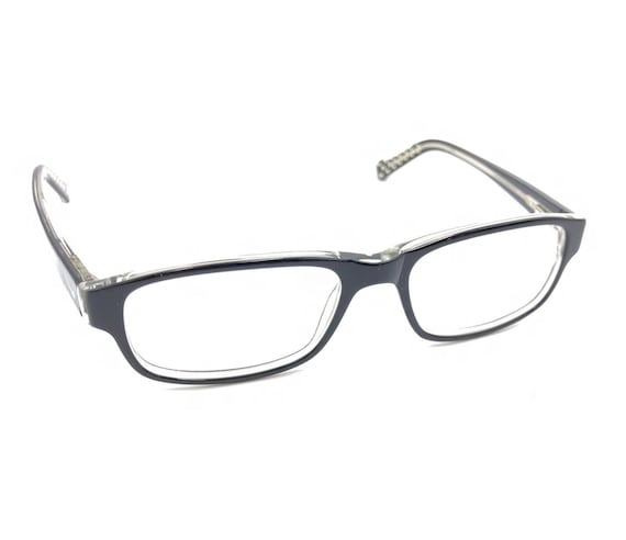 Nike Black Crystal Acetate Rectangular Eyeglasses… - image 1
