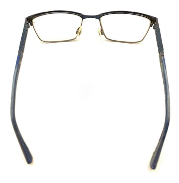 Flexon Latitude E1110 412 Blue Rectangle Eyeglass… - image 6