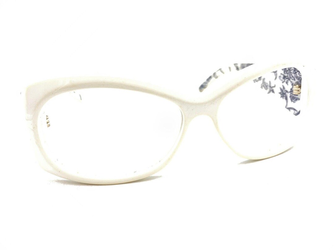 GG White and Floral Cool Design Sunglasses RARE Genuine GUCCI Floral Oversized Square Ivory Ladies  main image 2