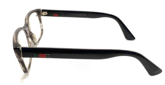Gucci GG Black Clear Gray Rectangle Eyeglasses Fr… - image 7