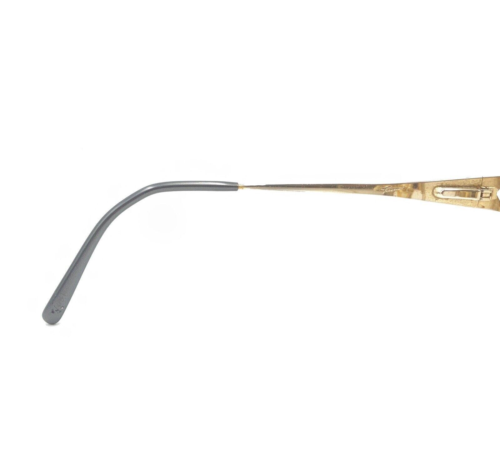 Tura Vintage Gold Black Half Rim Eyeglasses Frames 53-16 140  display picture 2