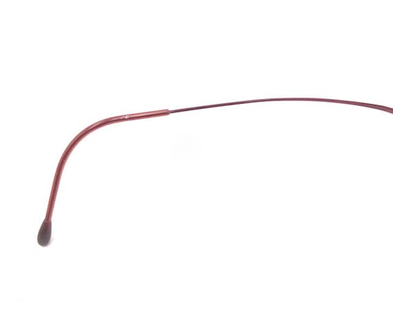 Silhouette Titanium Burgundy Dark Red Rimless Eyeglasses  display picture 3