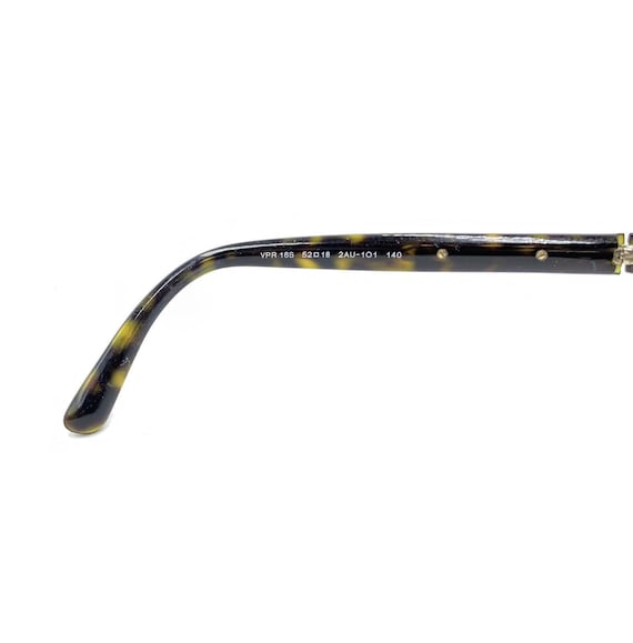 Prada VPR 16S Brown Tortoise Rectangular Glasses 52-18-140 Prada VPR 16S 2AU-1O1 Dark Tortoise Brown Eyeglasses Frames  main image 4