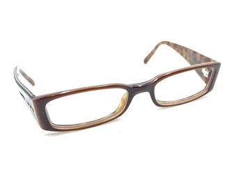Prada VPR 10F 7OI-1O1 Montures de lunettes marron tortue 49-16 130 Italie Homme Femme