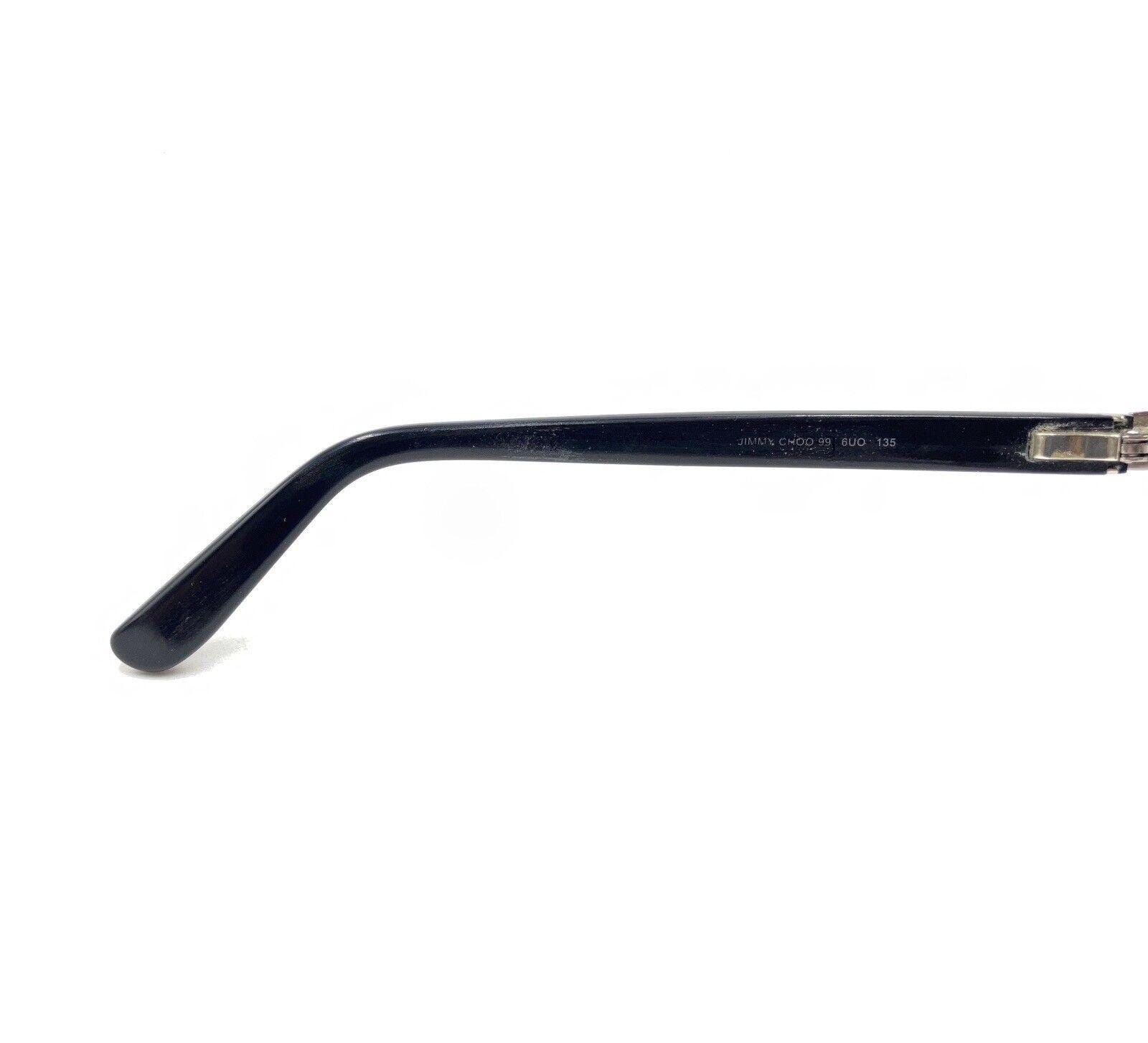 Jimmy Choo 99 6UO Black Silver Snake Skin Eyeglasses Frames  display picture 2