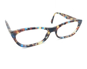 Prada VPR 15P NAG-1O1 Tortoise Brown Blue Eyeglasses Frames 53-16 135 Italy