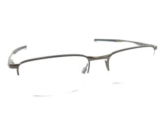 Oakley Barrelhouse 0.5 OX3174-0253 Pewter Half Rim Eyeglasses Frames 53-18 139