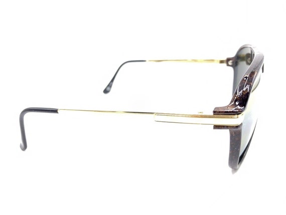 Ski Optiks Vintage Brown Gold Aviator Sunglasses … - image 4