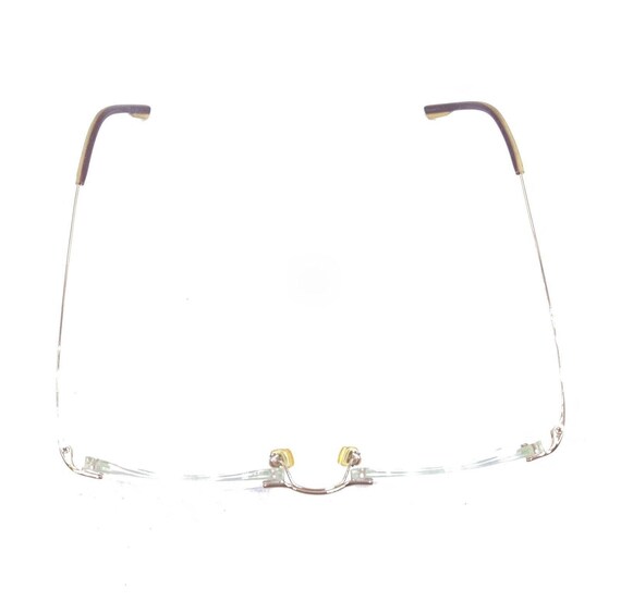 Calvin Klein 536 41 Gold Rimless Eyeglasses Frame… - image 3
