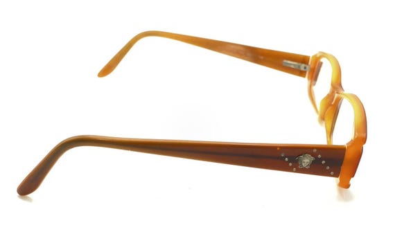 Versace MOD 543 Orange Brown Rectangle Eyeglasses… - image 5