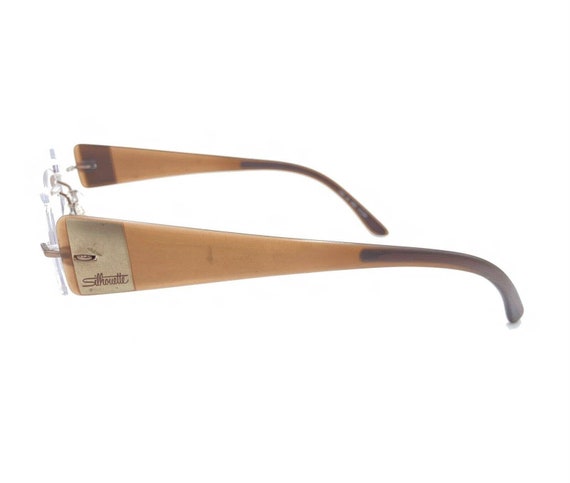 Silhouette 7599 40 6055 Brown Rimless Eyeglasses … - image 7