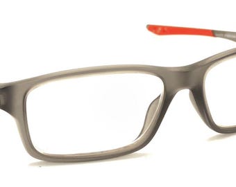 Oakley Crosslink XS OY8002-0349 Satin Grey Red Eyeglasses Frames 49-14 122 Kids